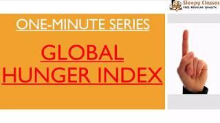 Global Hunger Index - One Minute Series for UPSC || IAS || Prelims