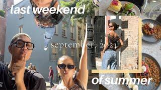 last weekend of summer vlog | fall thrift haul, saturday brunch, & meal ideas