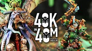 Death Guard Civil War! - Mortarion vs Typhus 40k in 40m Warhammer battle!