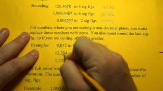 Rounding Numbers to Significant Figures