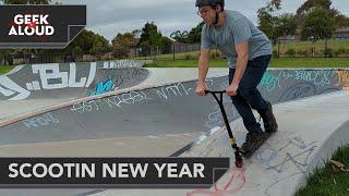 Scootin White and Nerdy - New Year break shenanigans at Geek Aloud!