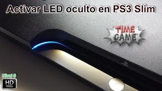 Activar led oculto en barra de encendido en PS3 Slim