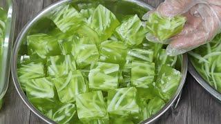 Thạch Rau Câu Dừa Lá Dứa thơm ngon mát lạnh rất đơn giản