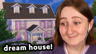 i built an ALL PURPLE mansion in the sims