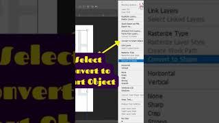 How to Convert Text Layer into Smart Object in Photoshop? #photoshop #shorts #smartobject #textlayer