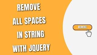 Remove all Spaces from a String with jQuery [HowToCodeSchool.com]