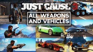 Just Cause 3 - All Weapons/Specials/Vehicles/Planes (SHOWCASE ONLY) Rebel Drops