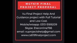 MGT619 Final Project Proposal