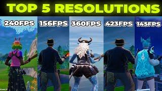 TOP 5 *BEST* Stretched Resolutions in Fortnite Chapter 6!  (How To Get A Stretched Resolution)