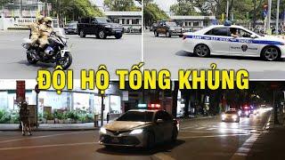 Combo hộ tống hoành tráng của CSGT và KSQS khi dẫn đoàn Thủ tướng và VIP quân đội