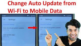 How to update android with mobile data