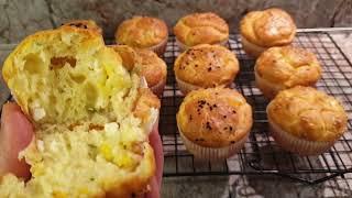 Recipe in 5 minutes! Soft and fluffy salty MUFFINS! super tasty and disappear in an instant!
