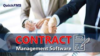 Contract Management Software | Automate Complete Contract Life Cycle - QuickFMS