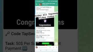 Tapswap Today All Video Codes 