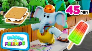 Best Summer Ever with Smores, Popsicles & More! | Bubbles and Friends | Kids Cartoons for Kids