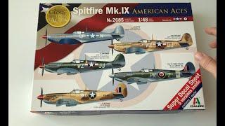 Unboxing - Italeri Spitfire Mk.IX "American Aces 1/48