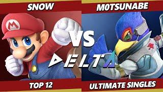 Delta 9 - Snow (Mario) Vs. M0tsunabE (Falco) Smash Ultimate - SSBU