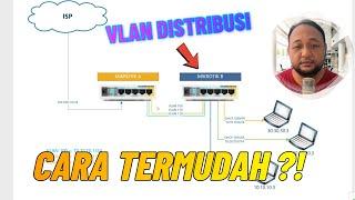 BANYAK GAK TAU CARA PERLUAS JARINGAN DENGAN VLAN DI MIKROTIK | Tutorial Mikrotik