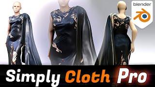 Dress Concept Workflow with Simply Cloth Pro - Blender Addon