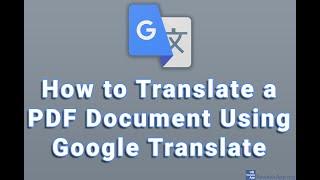 How to Translate a PDF Document Using Google Translate