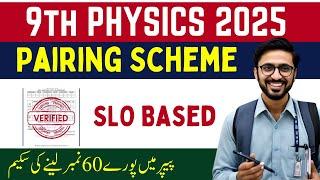 Class 9 Physics Pairing Scheme 2025 | Physics Pairing Scheme 9th Class 2025