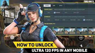 How to Enable ultra 120 FPS in cod mobile for all devices | CODM Global enable max graphics