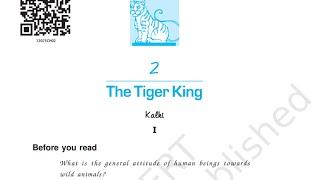 The Tiger king (Vistas) line by line explanation in hindi | Class 12 English |