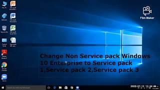 Convert Non service pack windows 10 to service pack windows 10