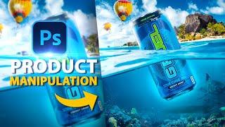 Creative poster design in photoshop -   product manipulation photoshop tutorial