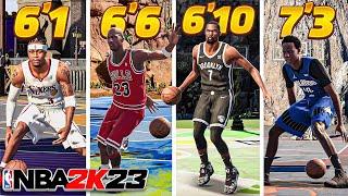 The BEST DRIBBLE ANIMATIONS for EVERY HEIGHT BUILD in NBA 2K23