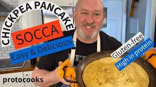 Chef Frank makes Socca (chickpea pancake)