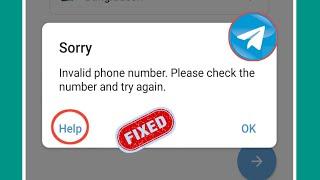 How To invalid phone number telegram || Invalid Phone Number