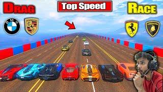 Powerful Super Cars Vs ExtremeHighway Drag Race GTA 5