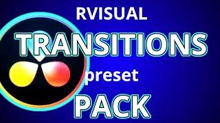 TRANSITION PRESET PACK by RVISUAL for DAVINCI RESOLVE 16 (SAM KOLDER STYLE)