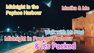 Midnight Walk in the Paphos Harbour