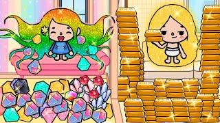 Golden Hair and Rainbow Hair Compilation |  Toca Life Story | Toca Boca