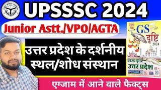 उत्तरप्रदेश के दर्शनीय स्थल/शोध संस्थान| Ghatna Chakra GS Drishti | UPSSSC Junior Assistant/VPO Exam