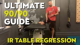 90/90 Hip Stretch Guide: Internal Rotation Table Regression