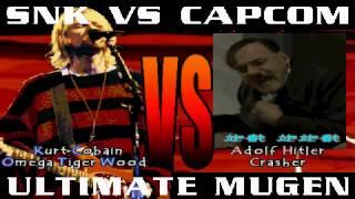 MUGEN - Kurt Cobain and Omega Tiger Woods Vs Crazy Adolf Hitler and Crasher