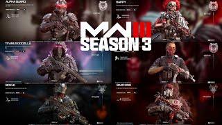Season 3 All Upcoming Bundles Skins Modern Warfare 3 & Warzone Season 3