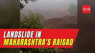 Maharashtra's Raigad Landslide: Massive Landslide Kills At least 5; Several Rescued, Over 22 Trapped