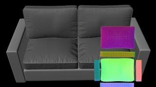 Unwrap UVW map for Sofa Model - 3ds Max Tutorials