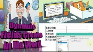 Dynamic Fields Create in Ms Word|