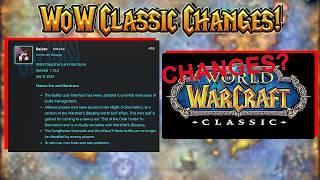 Discussing WoW Classic Era Changes & The #NOCHANGES Petition!