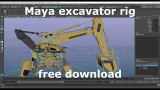 Excavator maya rig