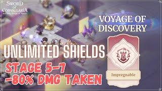 Voyage of Discovery Stage 5-7 - Unlimited Shields VS Auguste & Gloria | Sword of Convallaria