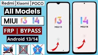 All Redmi / Xiaomi / POCO / Frp Bypass Android 13/14 Google Account Unlock | Without PC