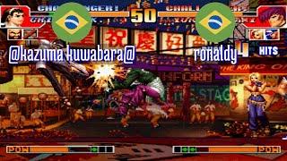 FT5 @kof97: @kazuma kuwabara@ (BR) vs ronaldy (BR) [King of Fighters 97 Fightcade] Dec 20