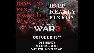 How To fix World War 3 ????? || is it really fixed????