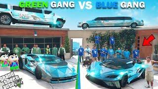 Shinchan Green Gang VS Franklin Blue Gang Collecting Diamond Cars In GTA 5!